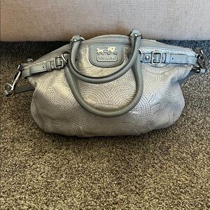 Coach Gray Metallic handbag